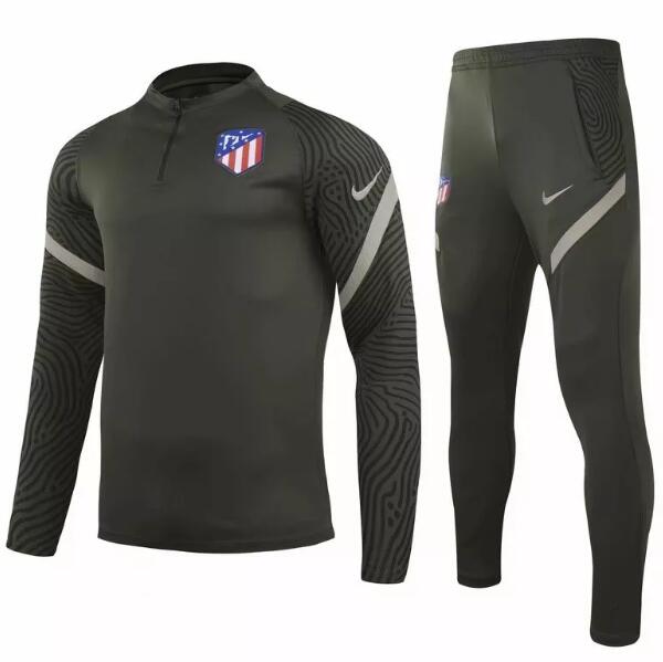 Atletico Madrid Green Training Suits Sweatshirt with Pants 2020/21